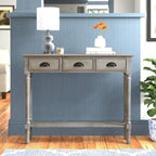 Tavolo da ingresso consolle a 3 cassetti Burlington Wood