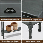 Tavolo da ingresso consolle a 3 cassetti Burlington Wood