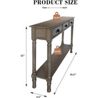Tavolo da ingresso consolle a 3 cassetti Burlington Wood