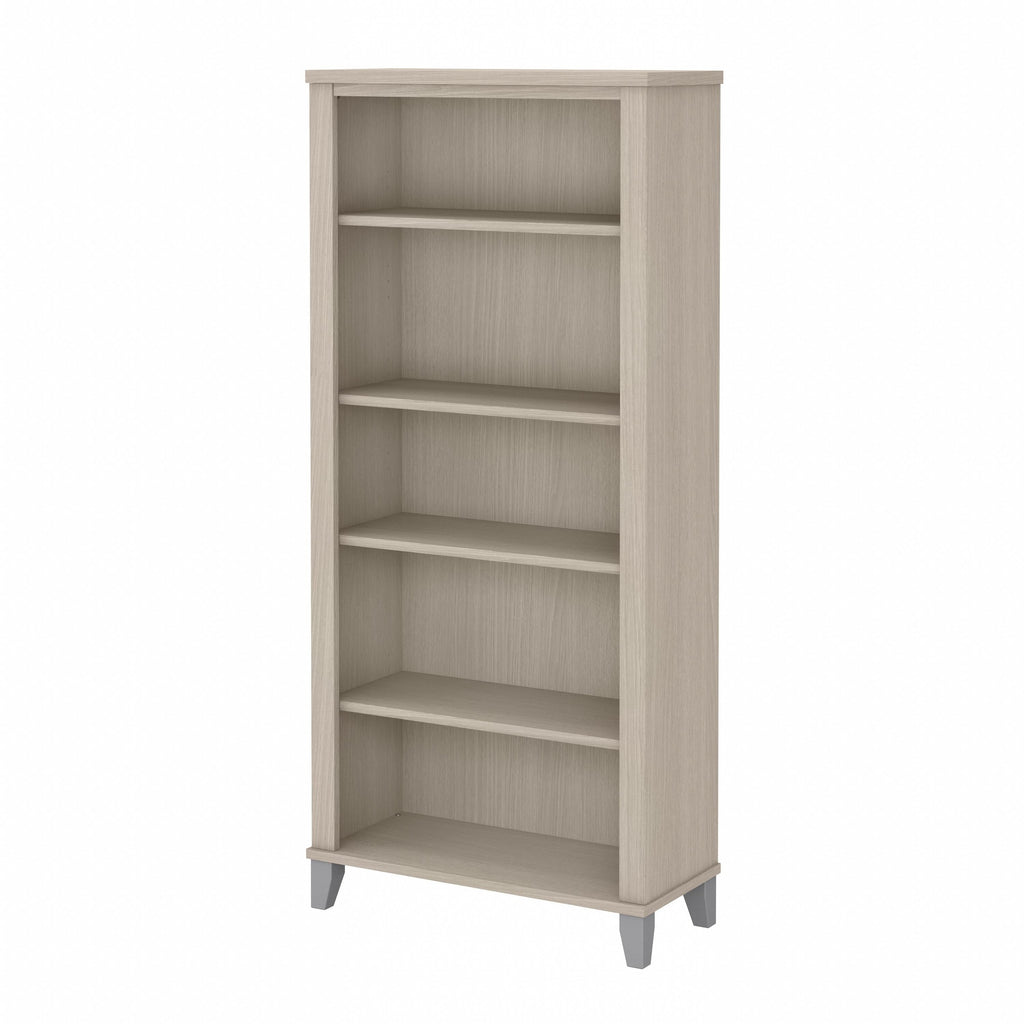 Libreria alta a 5 ripiani Somerset di Bush Furniture con ripiani regolabili