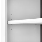 Libreria alta a 5 ripiani Somerset di Bush Furniture con ripiani regolabili