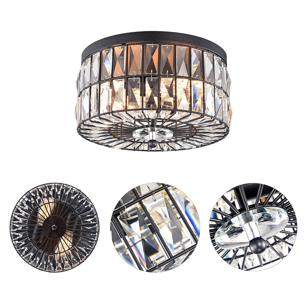 Lampada da soffitto a filo con cristallo a incandescenza a 2 luci C Cattleya