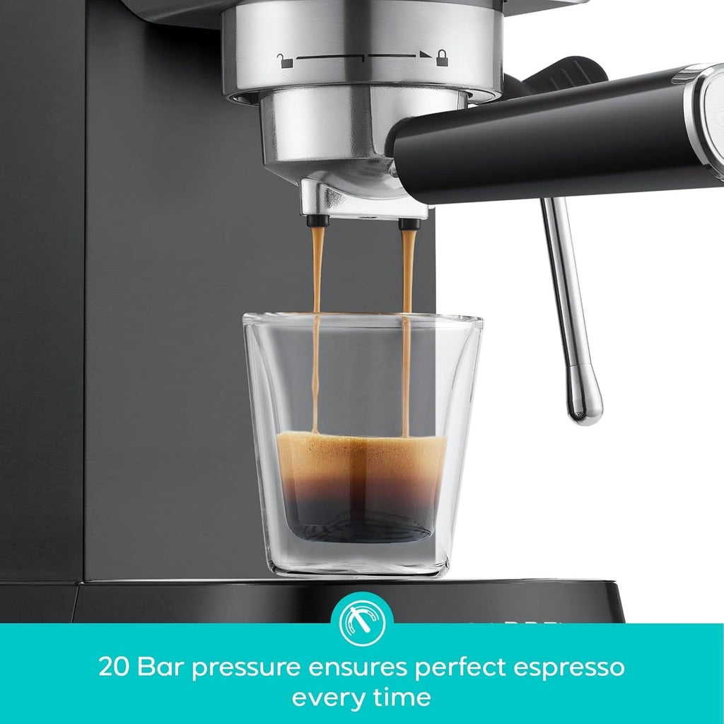 CASABREWS CM5418 Macchina per caffè espresso 20 bar con lancia vapore per schiuma di latte