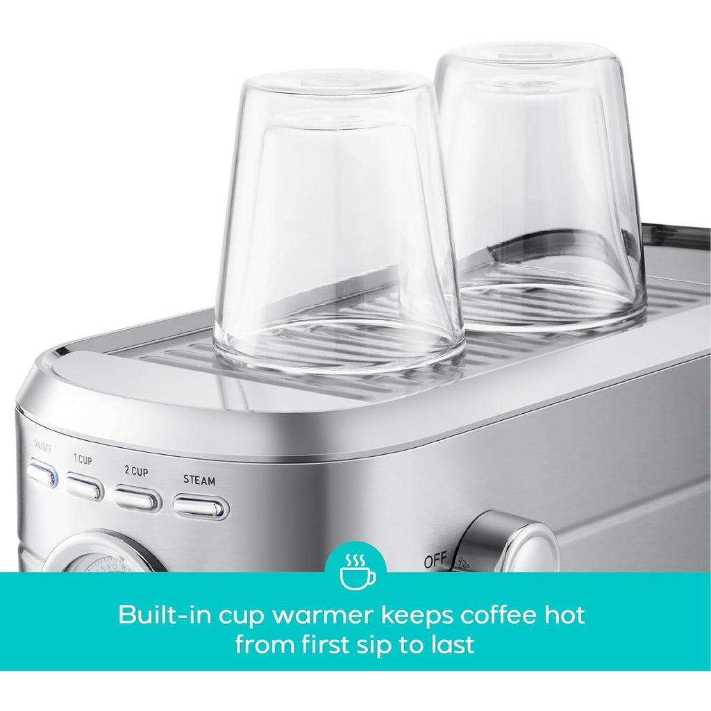 CASABREWS CM5418 Macchina per caffè espresso 20 bar con lancia vapore per schiuma di latte