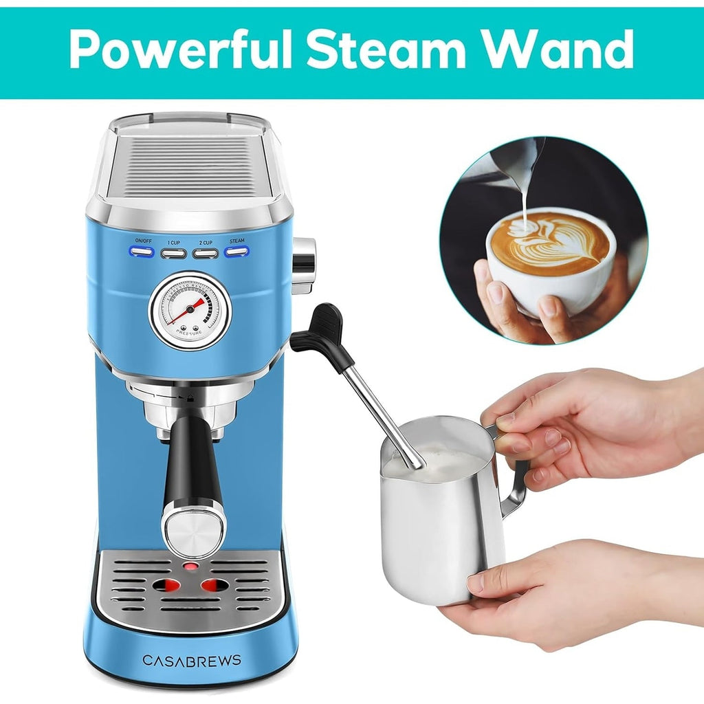 CASABREWS CM5418 Macchina per caffè espresso 20 bar con sistema di schiumatura del latte - N/D