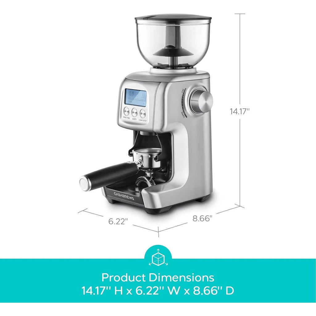 CASABREWS Tornado Macinacaffè elettrico conico argento - N/D