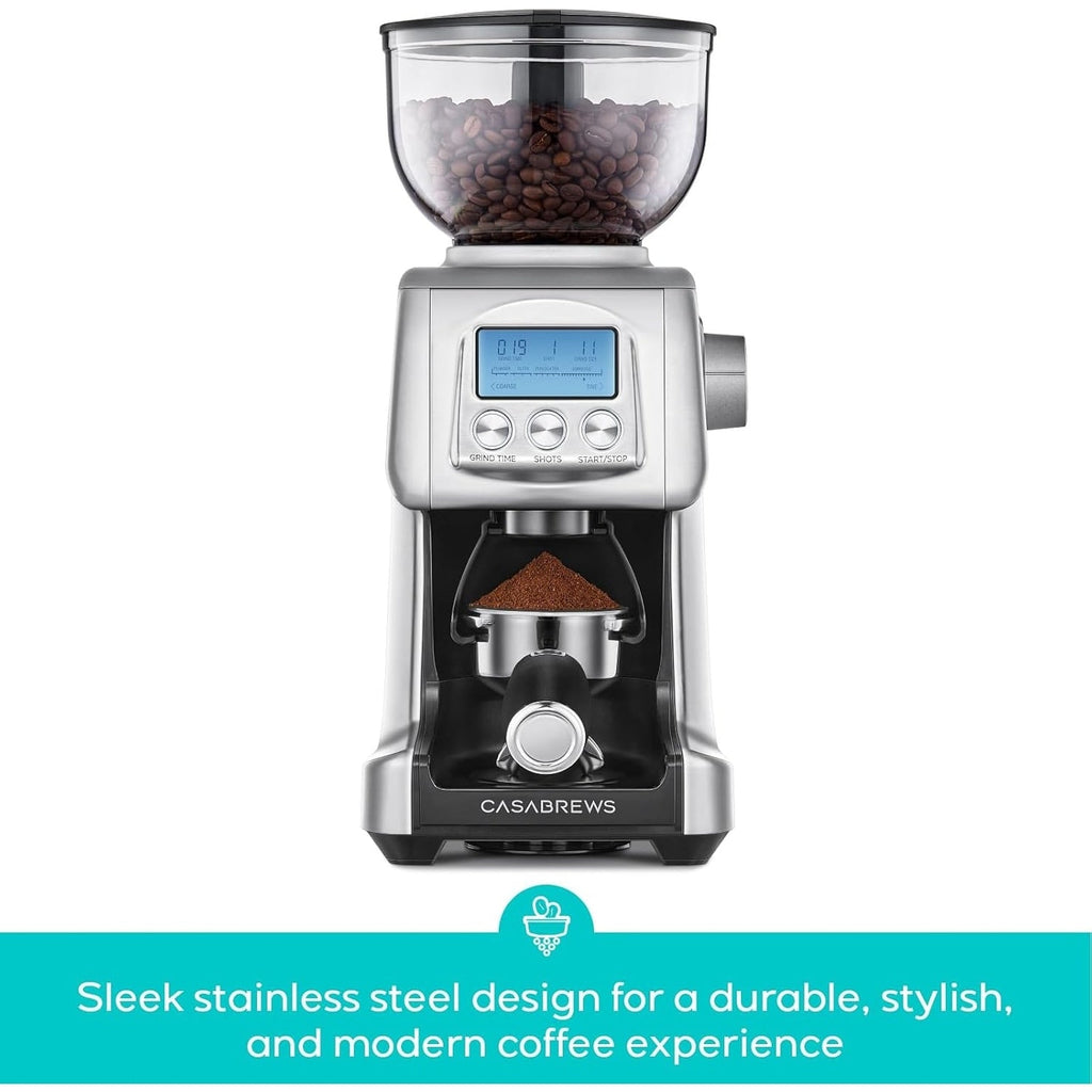 CASABREWS Tornado Macinacaffè elettrico conico argento - N/D