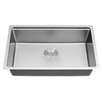 Lavello da cucina sottotop CB HOME da 32'' in oro, lavello da cucina in acciaio inox/nero da incasso, lavello da cucina a una vasca con accessori