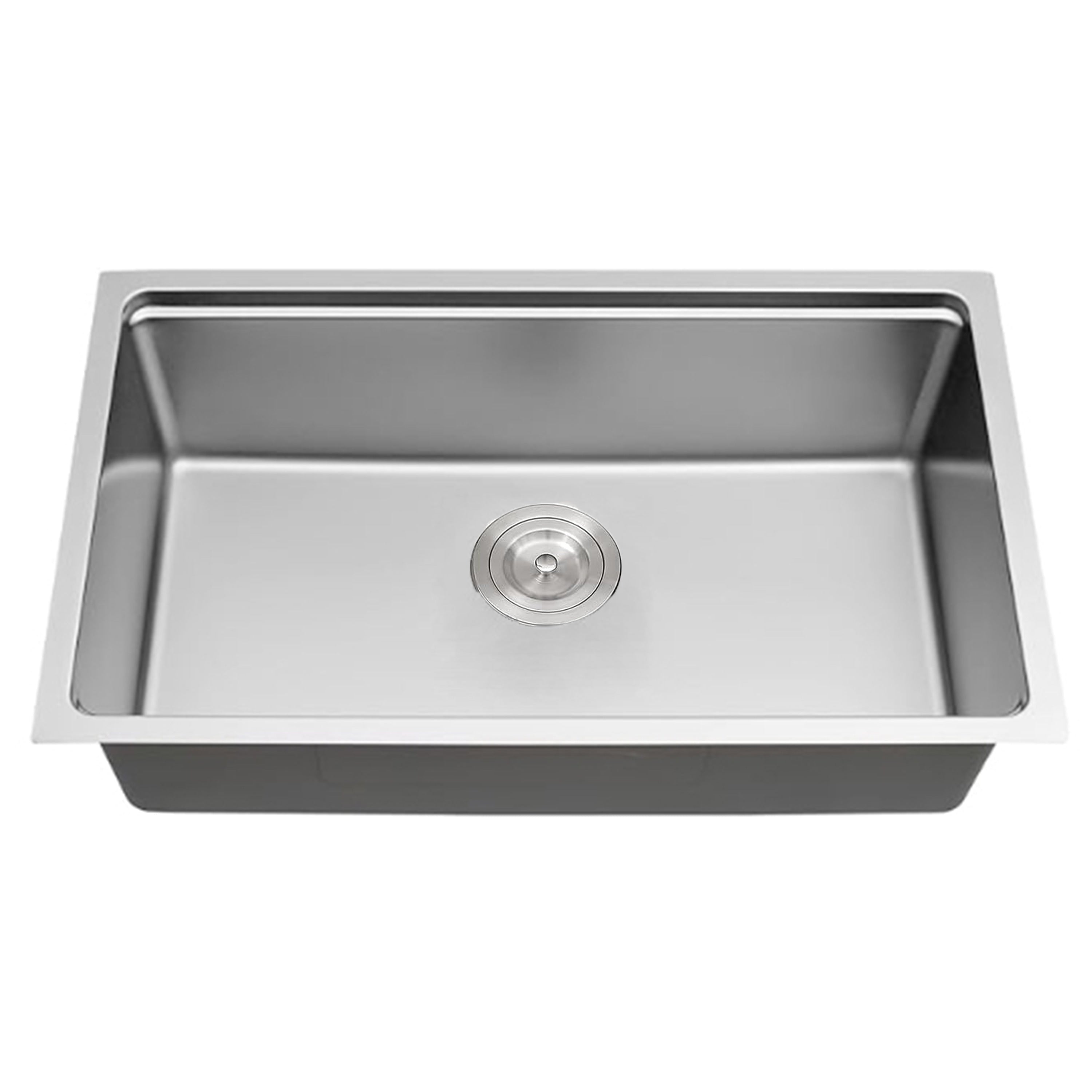 Lavello da cucina sottotop CB HOME da 32'' in oro, lavello da cucina in acciaio inox/nero da incasso, lavello da cucina a una vasca con accessori
