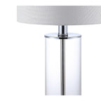 Lampada da tavolo a LED moderna e contemporanea Cabell 21 in vetro con ricarica USB, bronzo lucidato a olio (set da 2) di JONATHAN Y