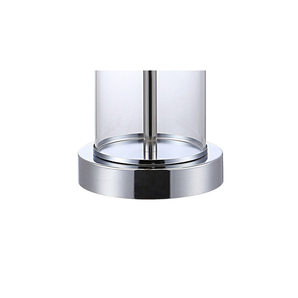 Lampada da tavolo a LED moderna e contemporanea Cabell 21 in vetro con ricarica USB, bronzo lucidato a olio (set da 2) di JONATHAN Y