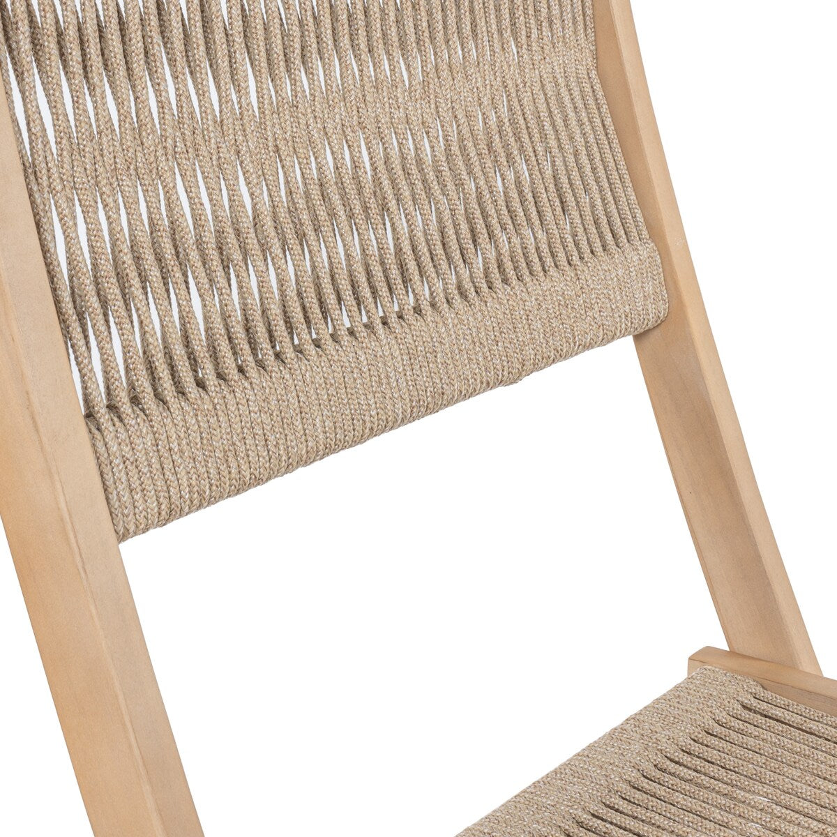 Set da bistrot pieghevole da esterno Cadiz Modern Coastal in legno di acacia, 3 pezzi, di JONATHAN Y