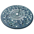 Set da bistrot Camellia in alluminio pressofuso Verdi Green, 3 pezzi, con tavolo e 2 sedie