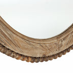 Specchio da parete ovale con cornice in legno Cameo da 32 pollici, specchio da parete per bagno - 31,89 A x 24 L x 1,26 P