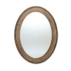 Specchio da parete ovale con cornice in legno Cameo da 32 pollici, specchio da parete per bagno - 31,89 A x 24 L x 1,26 P