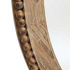 Specchio da parete ovale con cornice in legno Cameo da 32 pollici, specchio da parete per bagno - 31,89 A x 24 L x 1,26 P