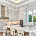 Lampadario a gabbia aperta con lanterna a forma di candela, per scale o isola della cucina - N/D