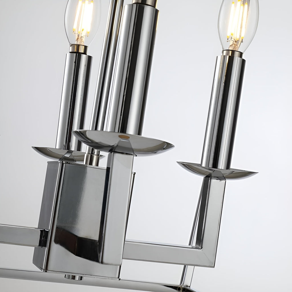 Lampadario a gabbia aperta con lanterna a forma di candela, per scale o isola della cucina - N/D