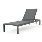 Chaise longue da esterno in alluminio Cape Coral (set da 2) di Christopher Knight Home - 77,56 P x 25,20 L x 11,80 A