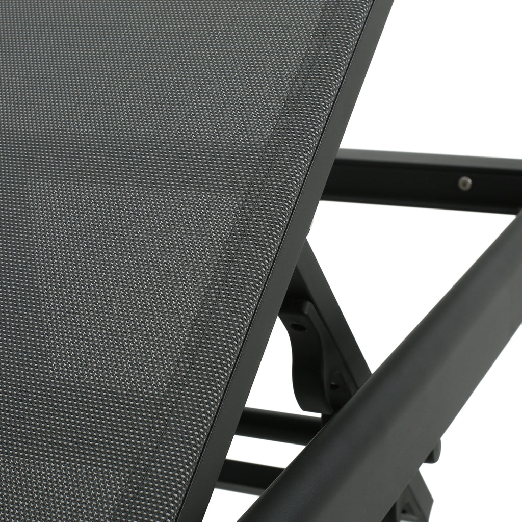 Chaise longue da esterno in alluminio Cape Coral (set da 2) di Christopher Knight Home - 77,56 P x 25,20 L x 11,80 A