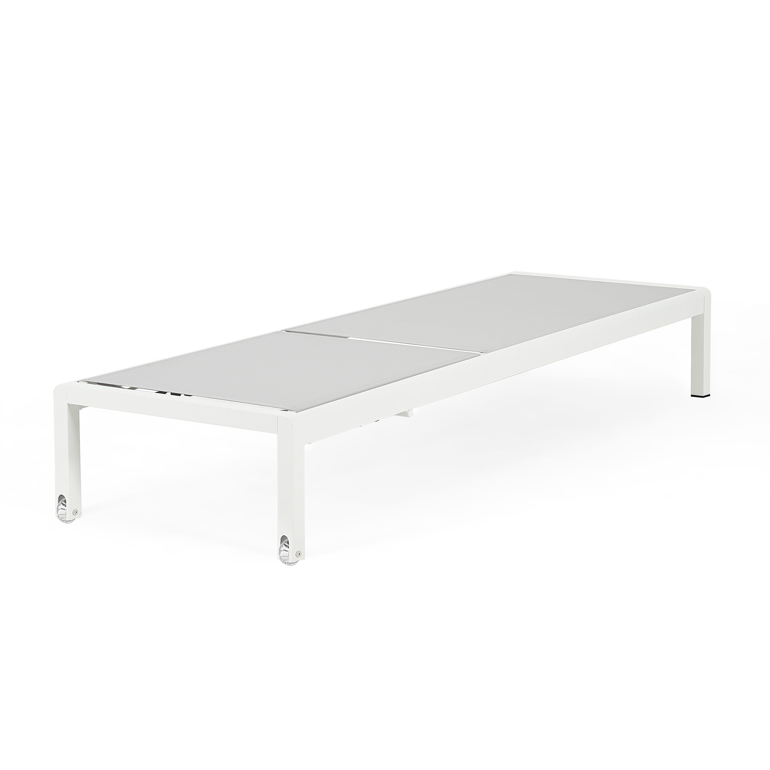 Chaise longue da esterno in alluminio Cape Coral (set da 2) di Christopher Knight Home - 77,56 P x 25,20 L x 11,80 A