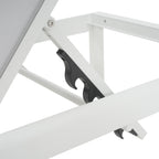 Chaise longue da esterno in alluminio Cape Coral (set da 2) di Christopher Knight Home - 77,56 P x 25,20 L x 11,80 A