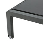 Chaise longue da esterno in alluminio Cape Coral (set da 2) di Christopher Knight Home - 77,56 P x 25,20 L x 11,80 A