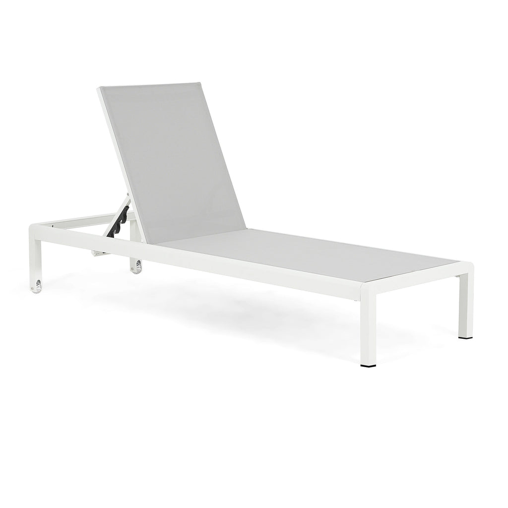 Chaise longue da esterno in alluminio Cape Coral (set da 2) di Christopher Knight Home - 77,56 P x 25,20 L x 11,80 A