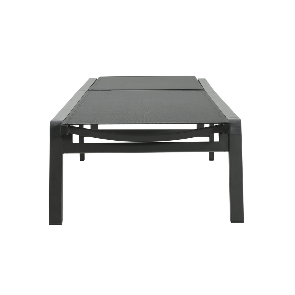 Chaise longue da esterno in alluminio Cape Coral (set da 2) di Christopher Knight Home - 77,56 P x 25,20 L x 11,80 A