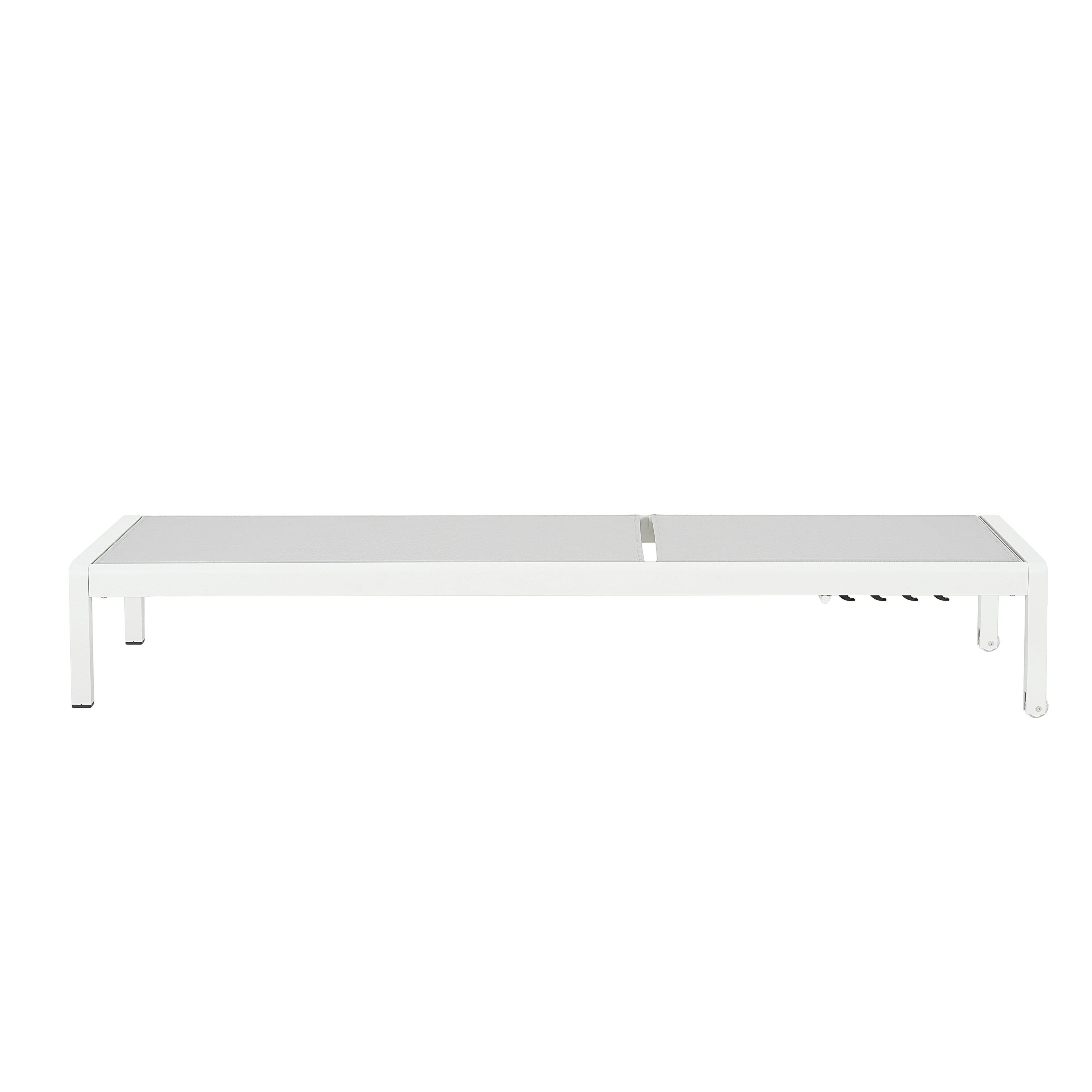 Chaise longue da esterno in alluminio Cape Coral (set da 2) di Christopher Knight Home - 77,56 P x 25,20 L x 11,80 A