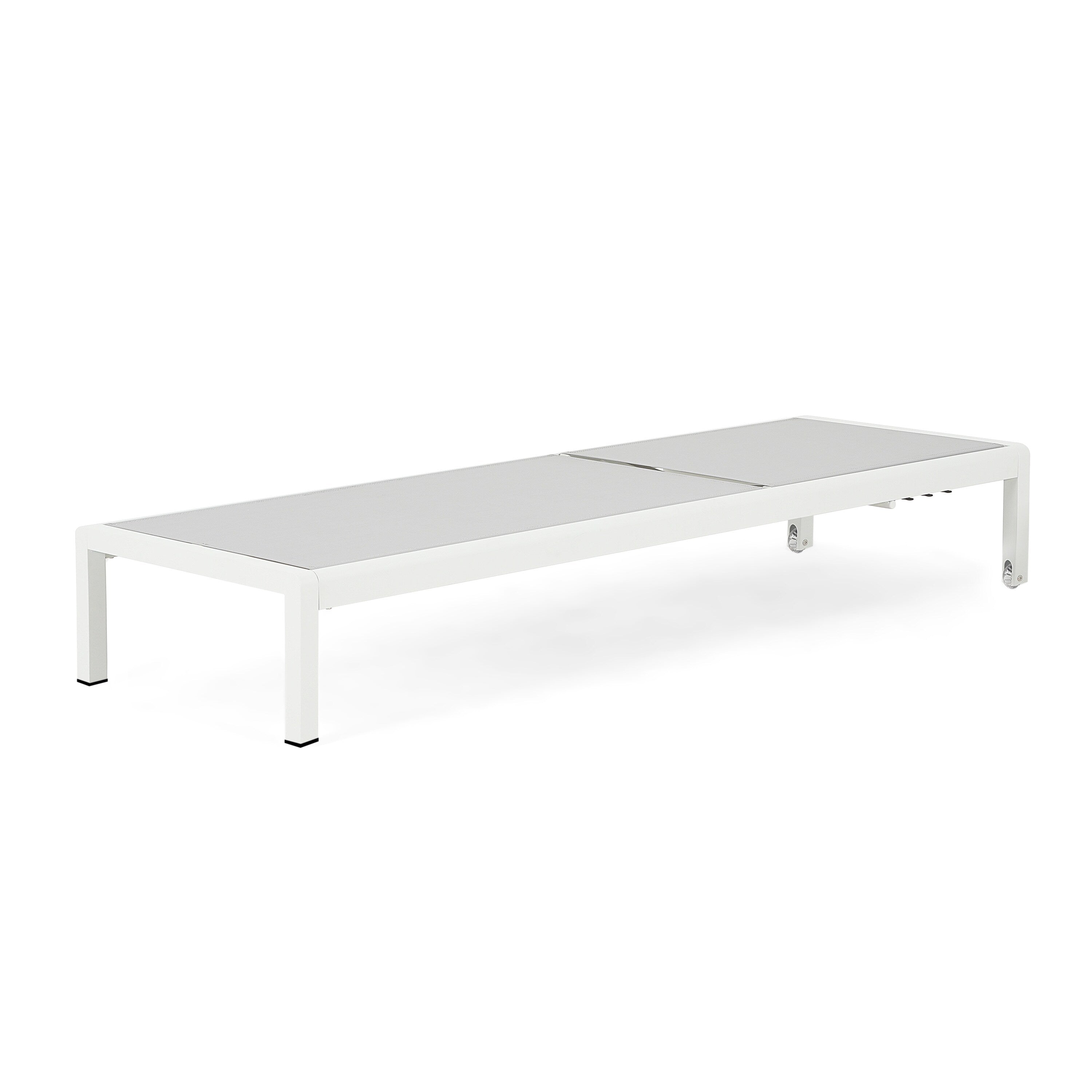 Chaise longue da esterno in alluminio Cape Coral (set da 2) di Christopher Knight Home - 77,56 P x 25,20 L x 11,80 A