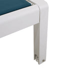 Chaise longue da esterno in alluminio Cape Coral (set da 2) di Christopher Knight Home - 77,56 P x 25,20 L x 11,80 A