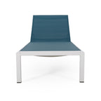 Chaise longue da esterno in alluminio Cape Coral (set da 2) di Christopher Knight Home - 77,56 P x 25,20 L x 11,80 A