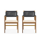 Set da pranzo da esterno Captef in legno di acacia da 5 pezzi di Christopher Knight Home