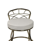 Sgabello da toeletta Diana X-Back con rotelle Carolina Living