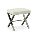 Carolina Living Elisabetta Vanity Bench - Bianco/Cromo