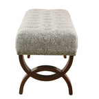 Panca Carolina con trapuntatura e borchie