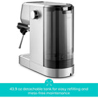 Casabrews 3700E Macchina per caffè espresso professionale da 20 bar con montalatte - N/D