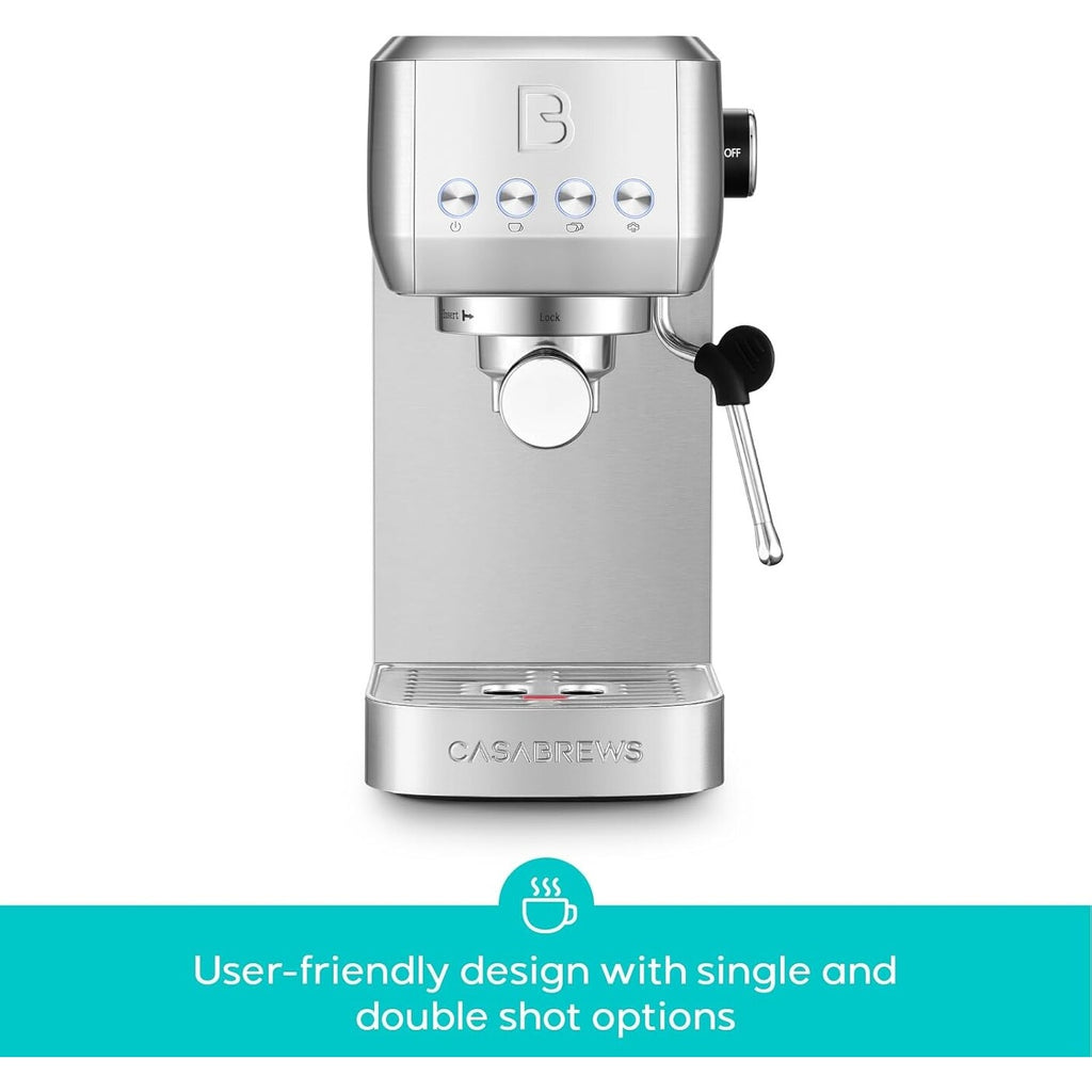 Casabrews 3700E Macchina per caffè espresso professionale da 20 bar con montalatte - N/D