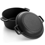 Padella in ghisa pre-stagionata e accessori, set da 12 pezzi