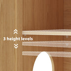 Lettiera per gatti, cuccia per gatti, tavolino laterale, porta, mobiletto, libreria