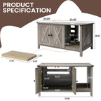 Recinto per lettiera per gatti, mobiletto nascosto in legno per toilette per gatti con tiragraffi