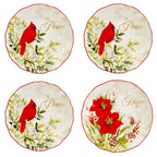 Set di stoviglie Winter's Medley da 16 pezzi certificato International, servizio per 4 persone