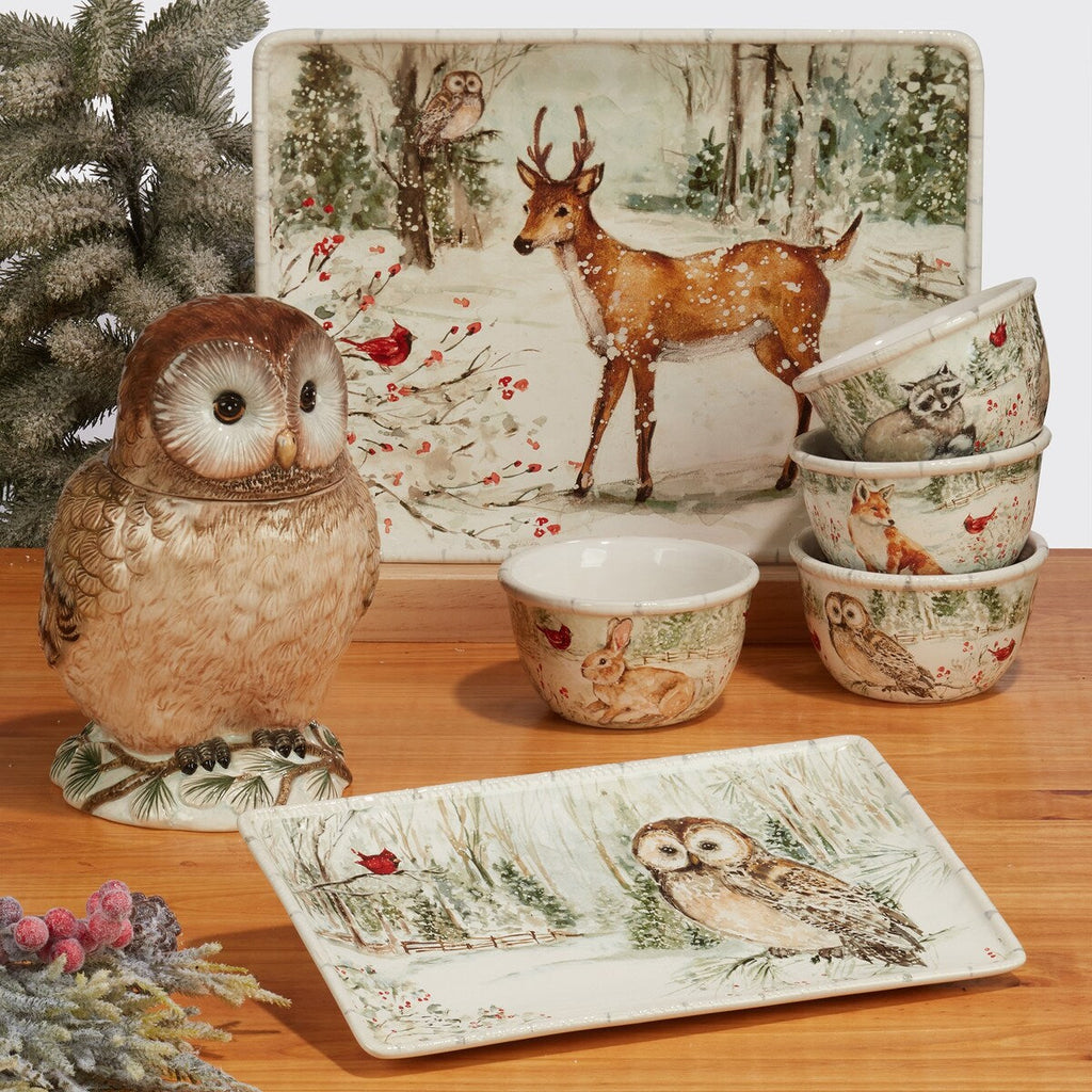 Set di stoviglie Winter's Walk da 16 pezzi certificato International, servizio per 4 persone