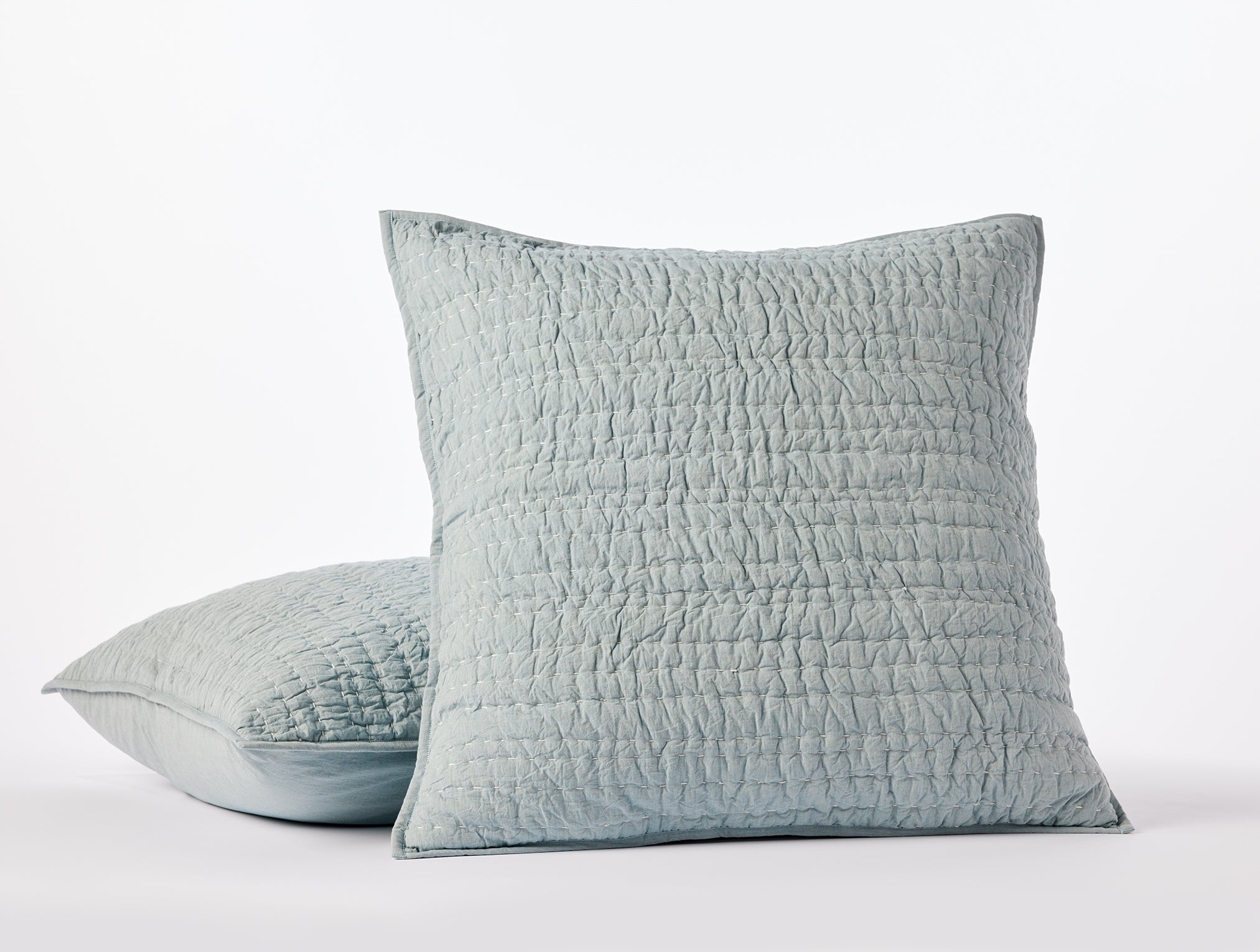 Federa organica cucita a mano con canale 