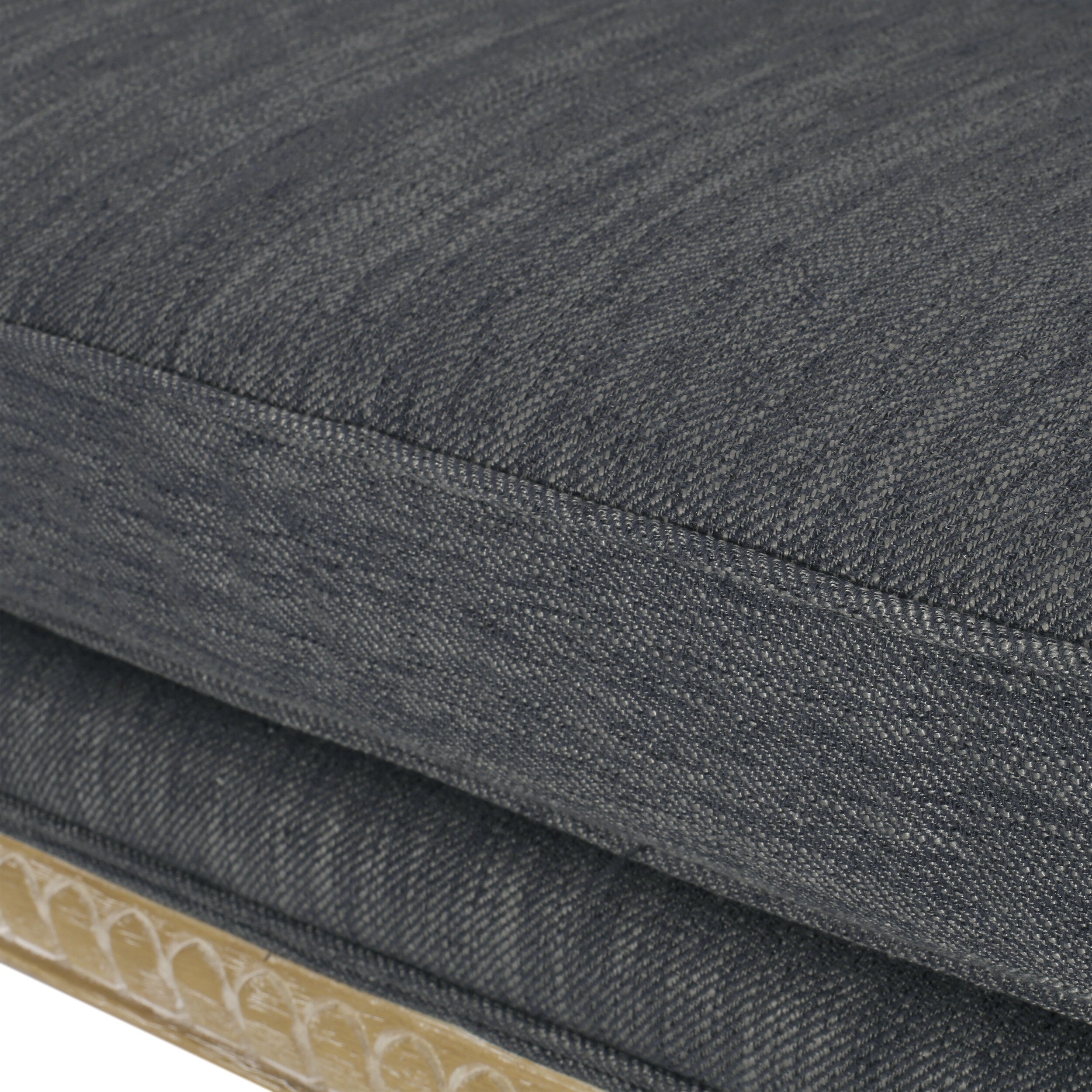 Divano a due posti in legno di antracite con struttura in legno di gomma