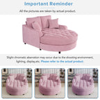 Divano letto con chaise longue in ciniglia, divano imbottito con schienale trapuntato e 2 cuscini staccabili per soggiorno