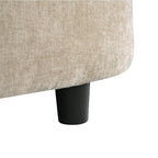 Divano letto con chaise longue in ciniglia, divano imbottito con schienale trapuntato e 2 cuscini staccabili per soggiorno