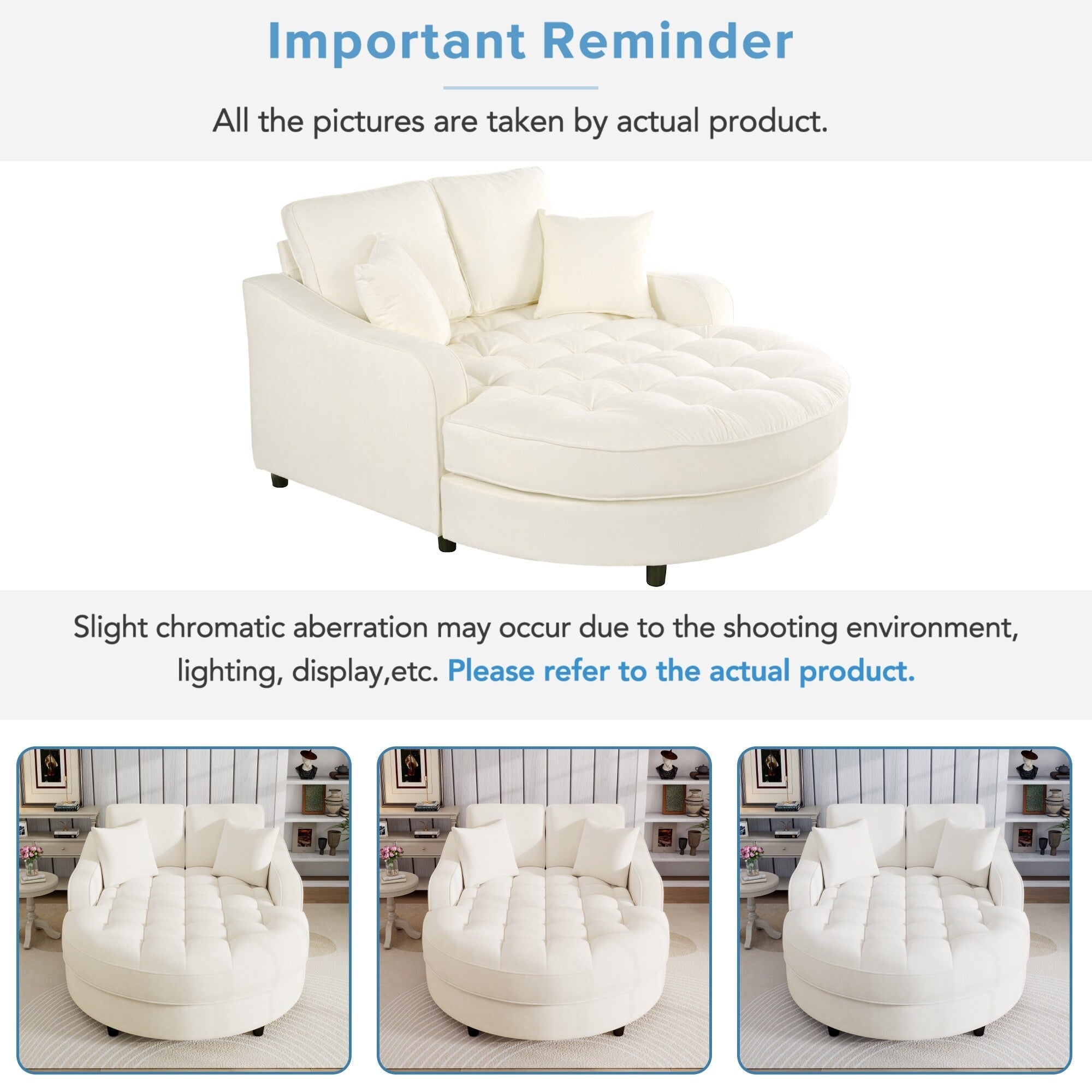 Divano letto con chaise longue in ciniglia, divano imbottito con schienale trapuntato e 2 cuscini staccabili per soggiorno