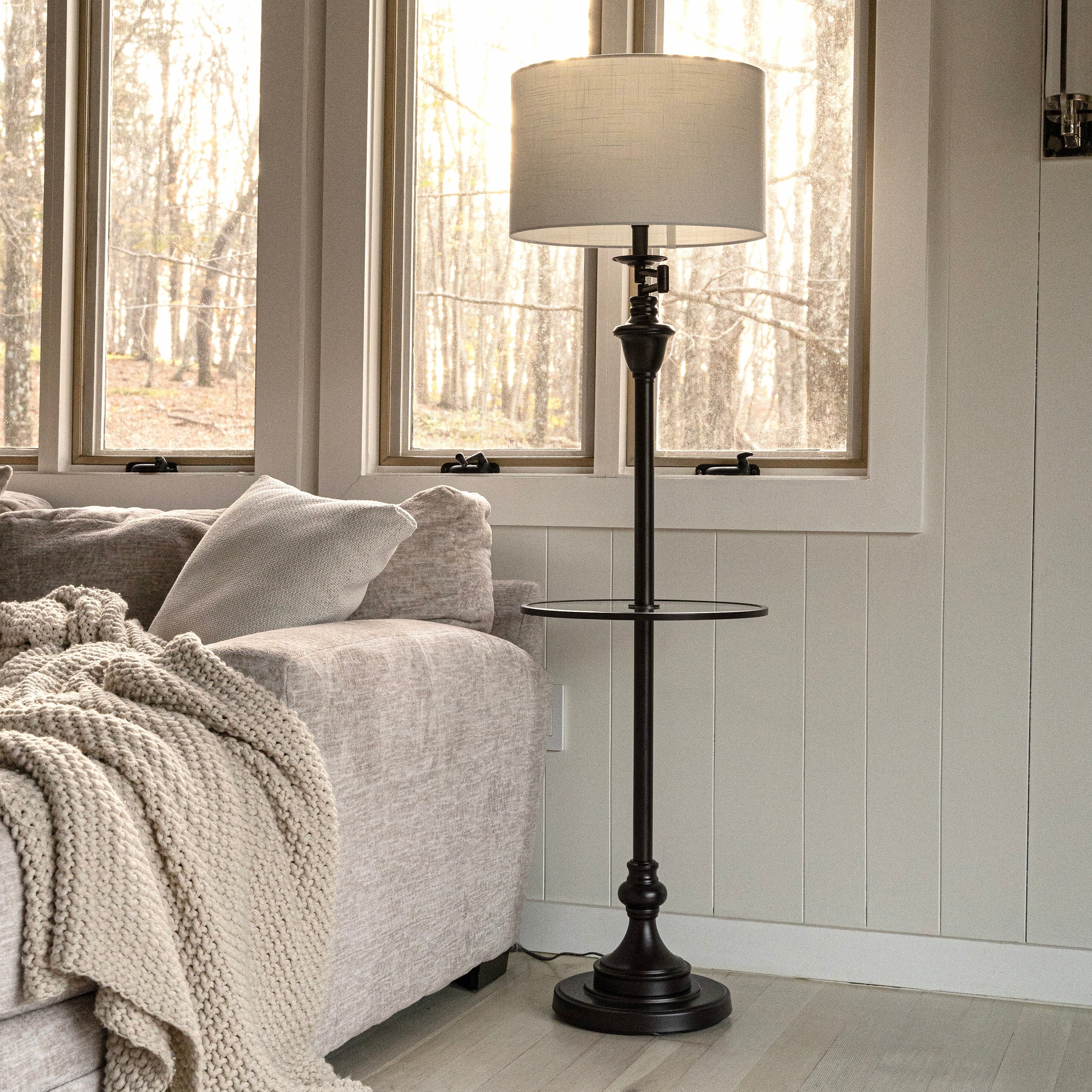 Lampada da tavolo Choi 22 Chinoiserie, blu/bianca (set da 2) di JONATHAN Y